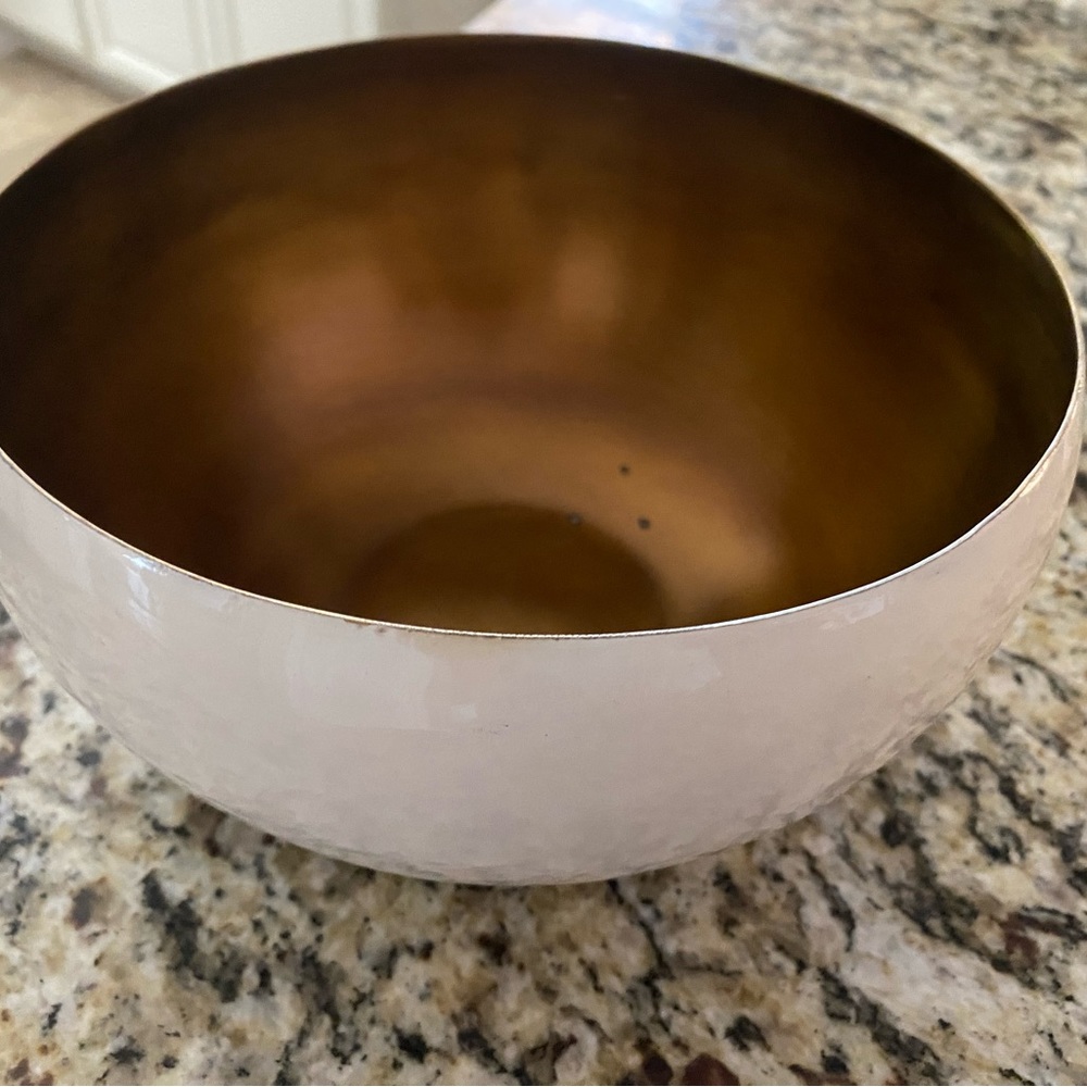 Brass & Enamel Decorative Bowl